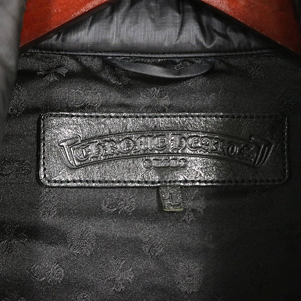 CHROME HEARTS Cross Button Dagger Zip Jacket Black Size L