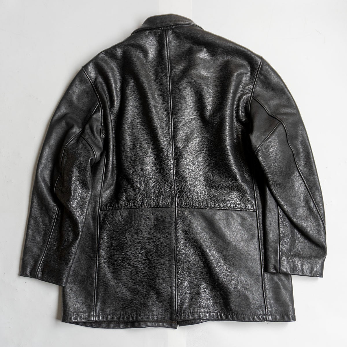 SCHOTT 573 Thick Leather Car Coat Removable Liner Size XS