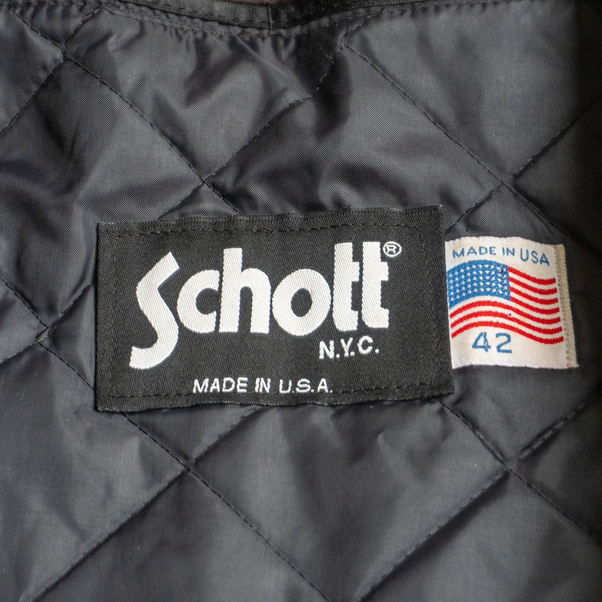 SCHOTT 573 Thick Leather Car Coat Removable Liner Size XS
