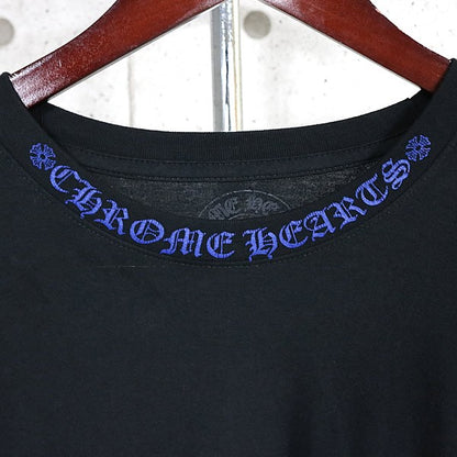 CHROME HEARTS Old English Neck Logo Long T-Shirt B/B Size XL