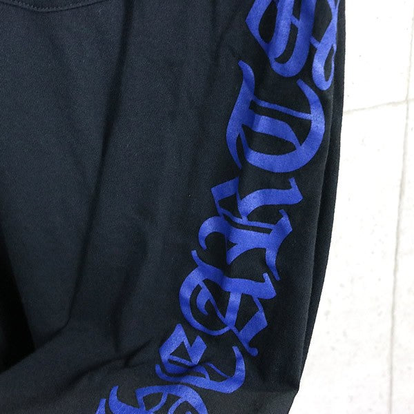 CHROME HEARTS Old English Neck Logo Long T-Shirt B/B Size XL