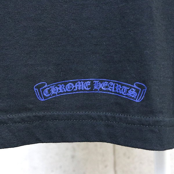 CHROME HEARTS Old English Neck Logo Long T-Shirt B/B Size XL