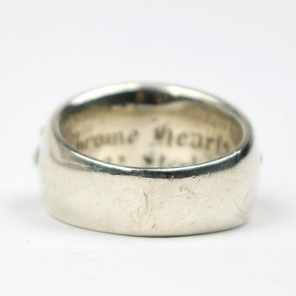 CHROME HEARTS Floral Cross Silver Ring Size ONE SIZE