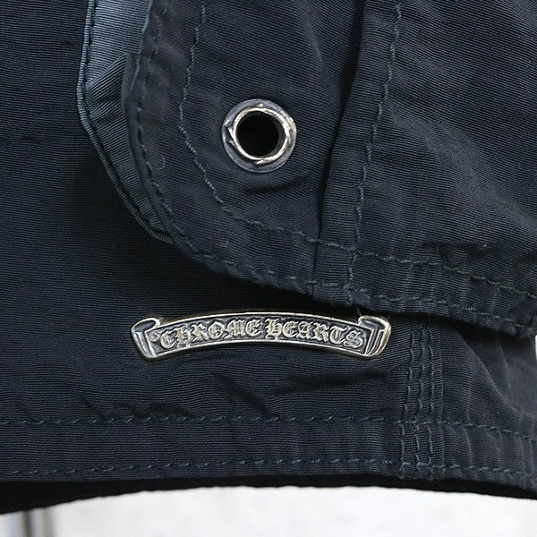 CHROME HEARTS Cross Button Dagger Zip Shorts Black Size 28