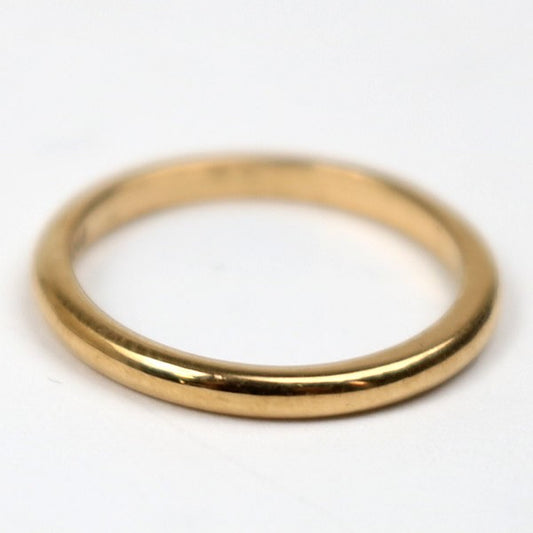 CHROME HEARTS 22K Bubblegum Wedding Ring Gold Size US 3
