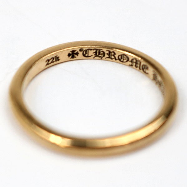 CHROME HEARTS 22K Bubblegum Wedding Ring Gold Size ONE SIZE