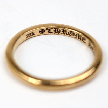 CHROME HEARTS 22K Bubblegum Wedding Ring Gold Size ONE SIZE