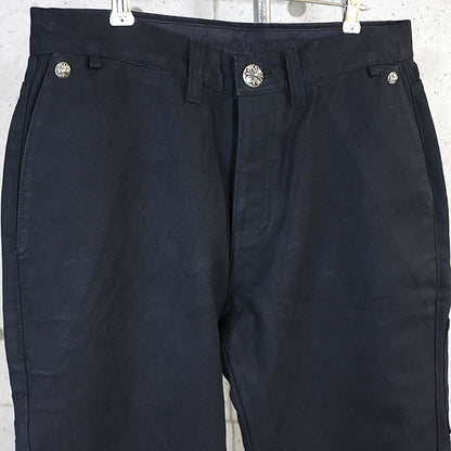 CHROME HEARTS Cross Patch Carpenter Pants Black Size 32