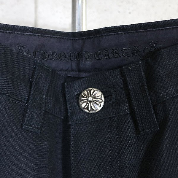 CHROME HEARTS Cross Patch Carpenter Pants Black Size 32