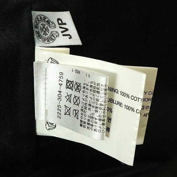 CHROME HEARTS DSMG Horsehide Basic Moto Jacket Black Size M
