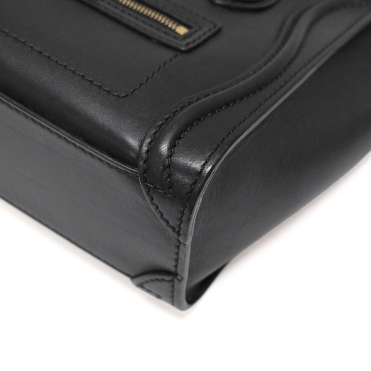CELINE Luggage Nano Shopper 2-Way Bag Black Size ONE SIZE