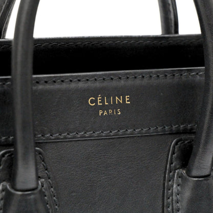 CELINE Luggage Nano Shopper 2-Way Bag Black Size ONE SIZE
