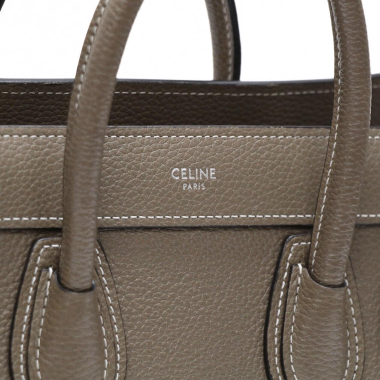 CELINE Luggage Nano Shopper 2-Way Bag Sli Size ONE SIZE