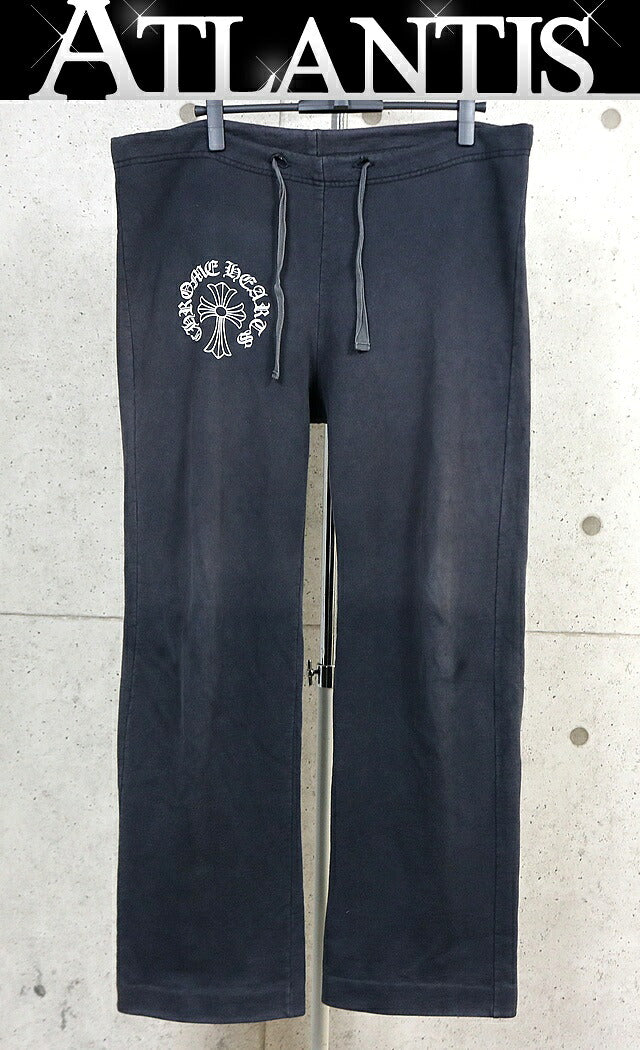 CHROME HEARTS Old Vintage T-BAR Sweatpants Black Size M