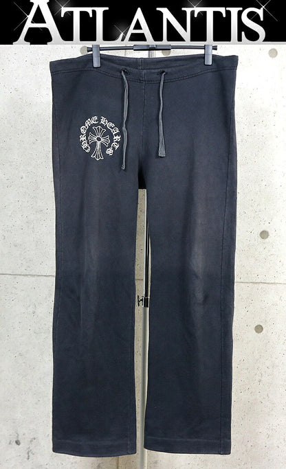 CHROME HEARTS Old Vintage T-BAR Sweatpants Black Size M