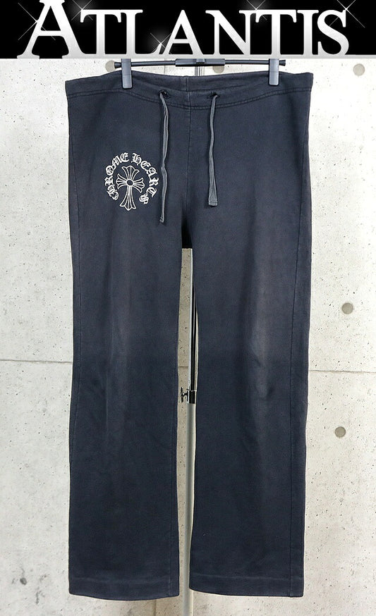 CHROME HEARTS Old Vintage T-BAR Sweatpants Black Size M