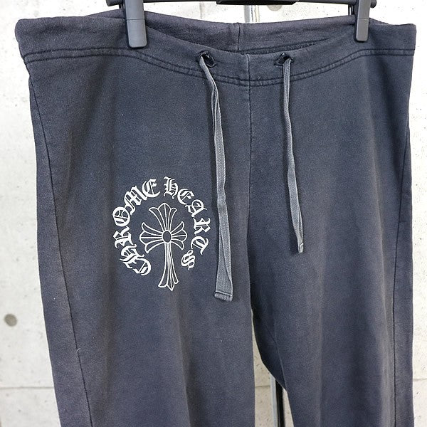 CHROME HEARTS Old Vintage T-BAR Sweatpants Black Size M