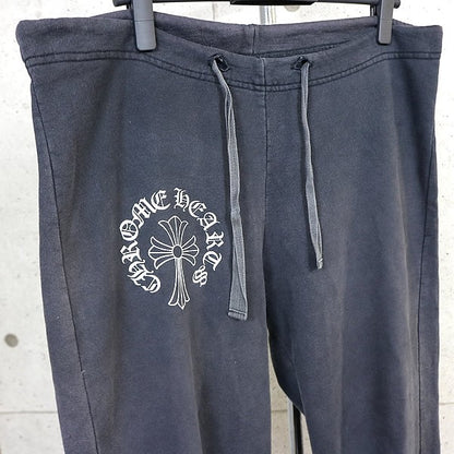 CHROME HEARTS Old Vintage T-BAR Sweatpants Black Size M
