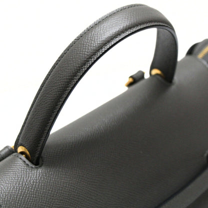 CELINE Micro Belt Bag 2-Way Leather Bag Gray Size ONE SIZE