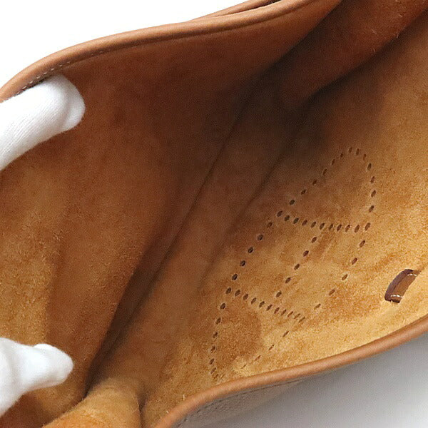 HERMES Evelyne 3PM Taurillon Clemence Bag Gold Size ONE SIZE