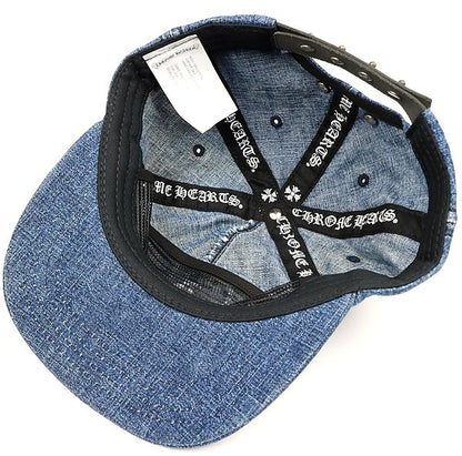 CHROME HEARTS Blue Vine Dagger Denim Cap