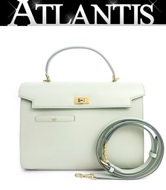 ANYA HINDMARCH Mortimer Calf Bag Peppermint Size ONE SIZE