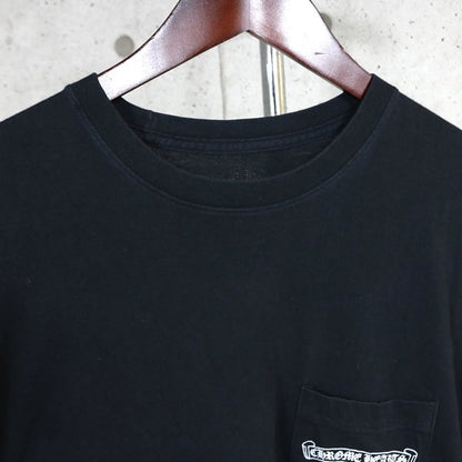 CHROME HEARTS Scroll Label USA T-Shirt Black Size L Size