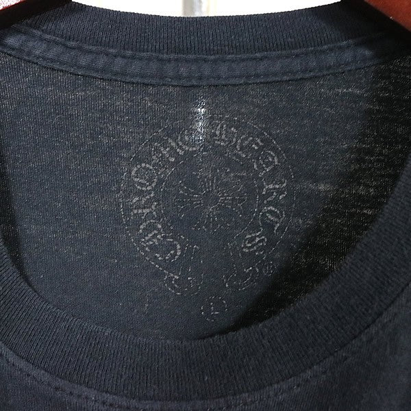 CHROME HEARTS Scroll Label USA T-Shirt Black Size L Size