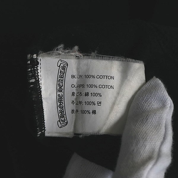 CHROME HEARTS Scroll Label USA T-Shirt Black Size L Size