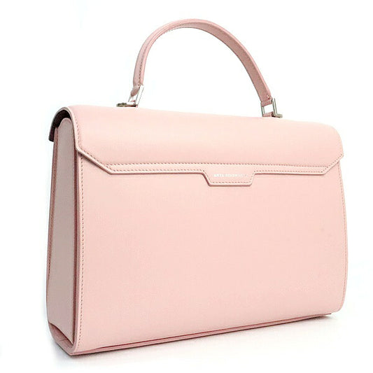 ANYA HINDMARCH Mortimer Calf Leather Bag Pink Size ONE SIZE