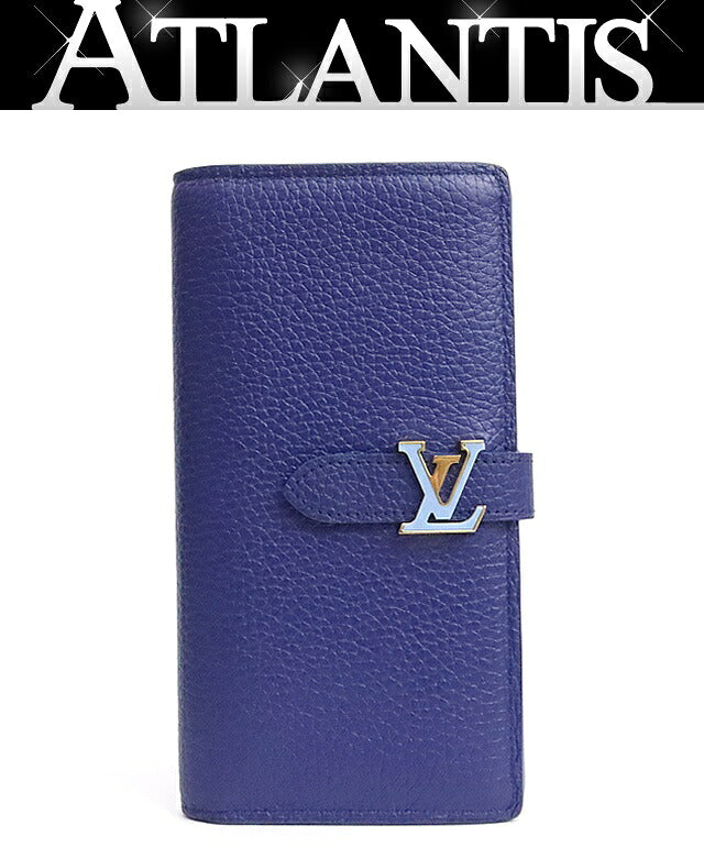 Louis Vuitton Capucines Taurillon Wallet Blue Size ONE SIZE