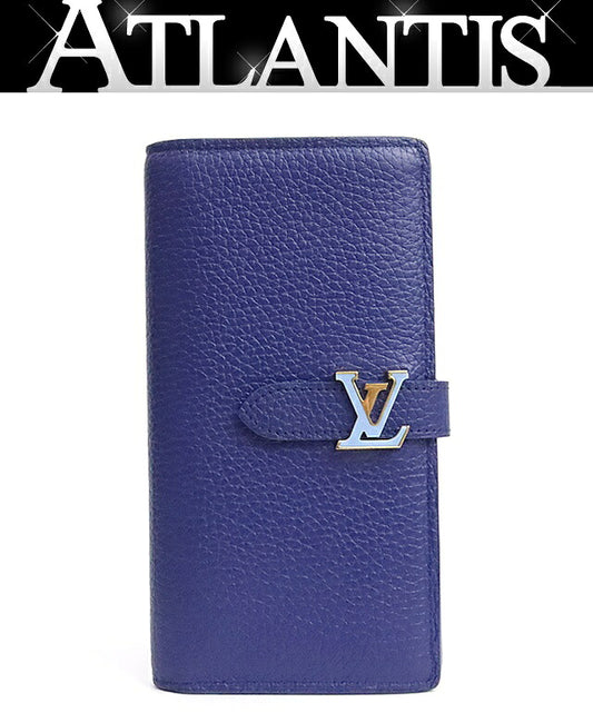 Louis Vuitton Capucines Taurillon Wallet Blue Size ONE SIZE