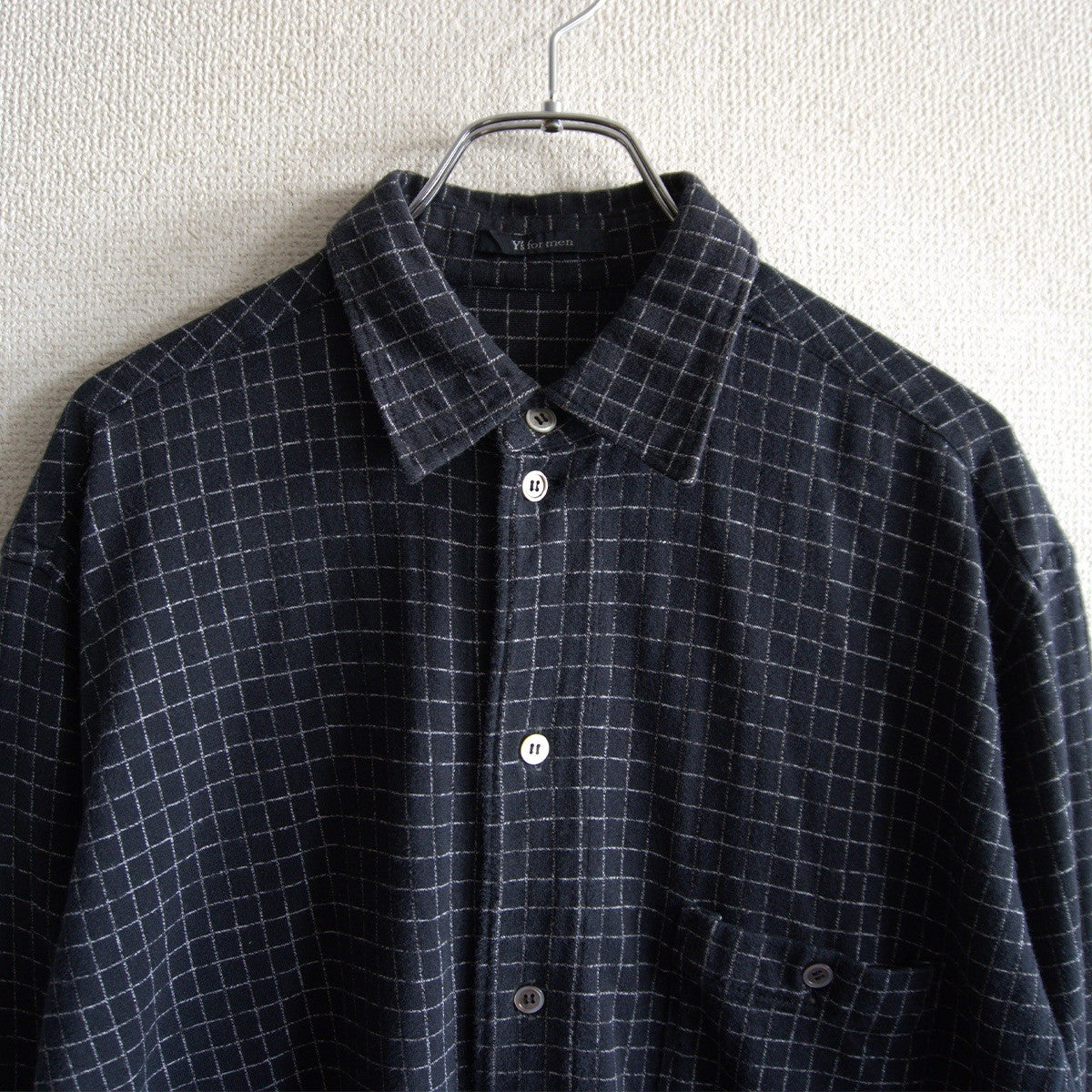 Y's for men 90s Cotton Flannel Check Shirt Relaxed Size L