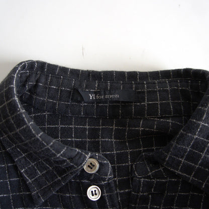Y's for men 90s Cotton Flannel Check Shirt Relaxed Size L
