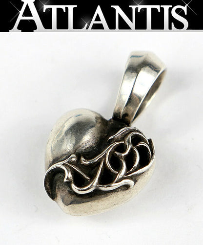 CHROME HEARTS Silver Jump Ring Heart Pendant Size ONE SIZE