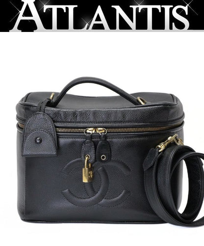 CHANEL Coco Mark Caviar Skin Shoulder Bag Size ONE SIZE