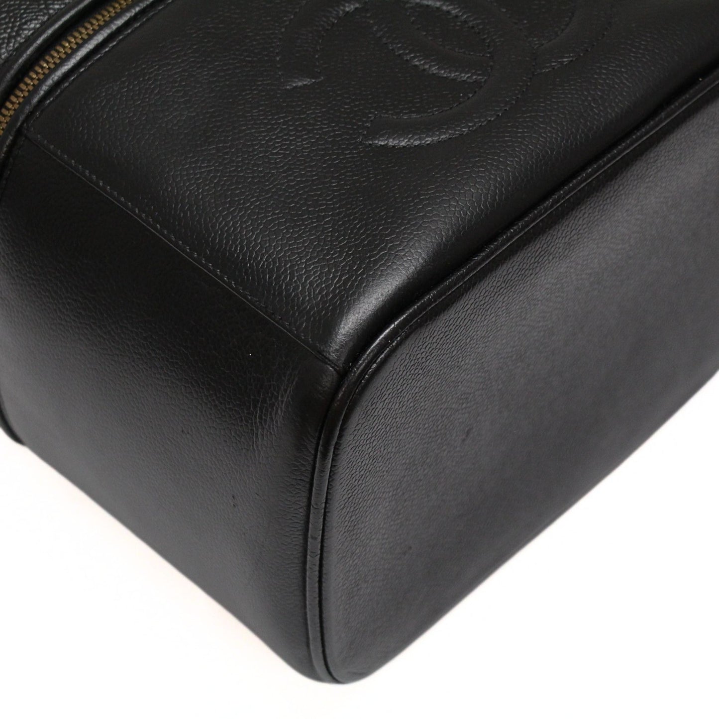 CHANEL Coco Mark Caviar Skin Shoulder Bag Size ONE SIZE