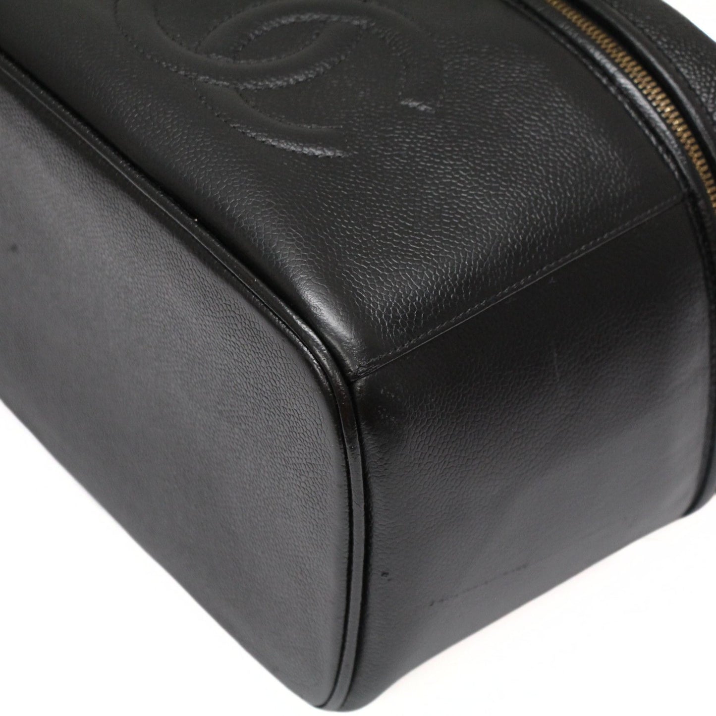 CHANEL Coco Mark Caviar Skin Shoulder Bag Size ONE SIZE