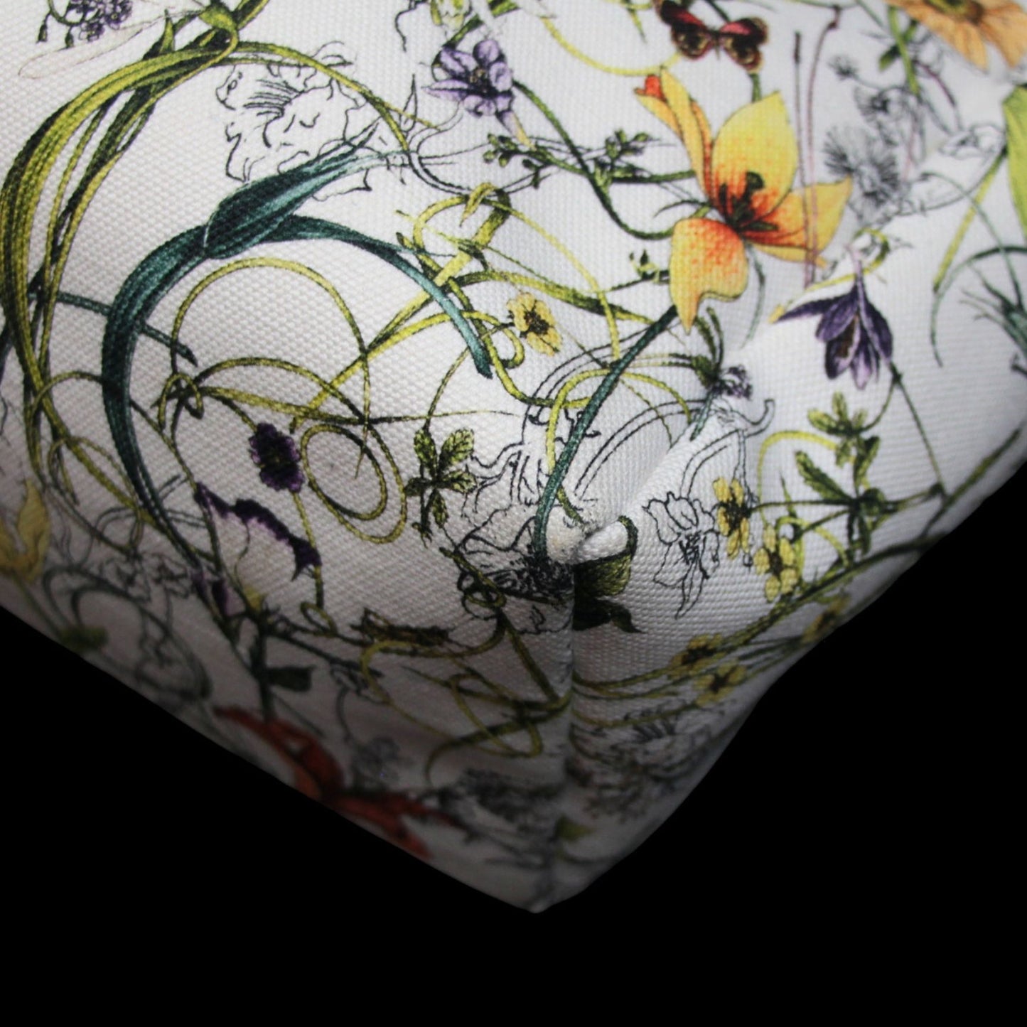 GUCCI Flora Infinity Canvas White Tote Bag Size ONE SIZE