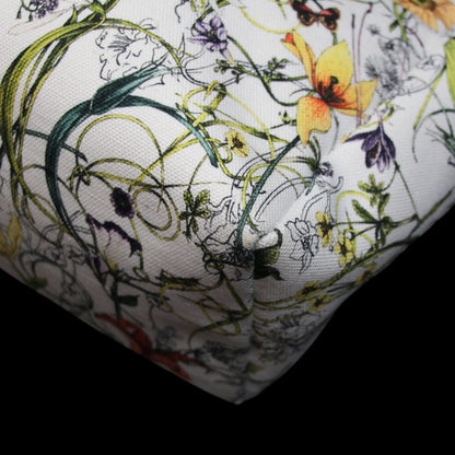 GUCCI Flora Infinity Canvas White Tote Bag Size ONE SIZE