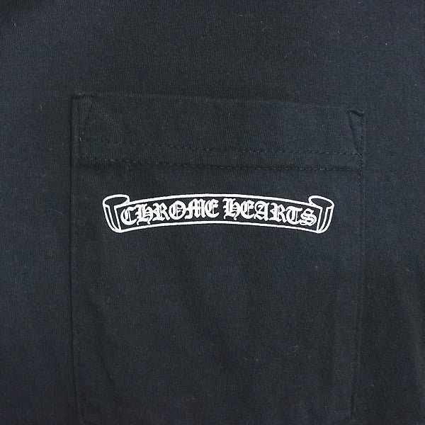 CHROME HEARTS Old English Arch Logo T-Shirt Black Size S