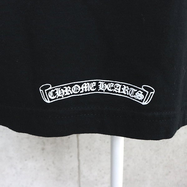 CHROME HEARTS Old English Arch Logo T-Shirt Black Size S