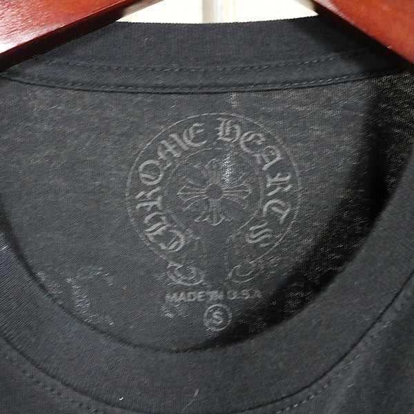 CHROME HEARTS Old English Arch Logo T-Shirt Black Size S