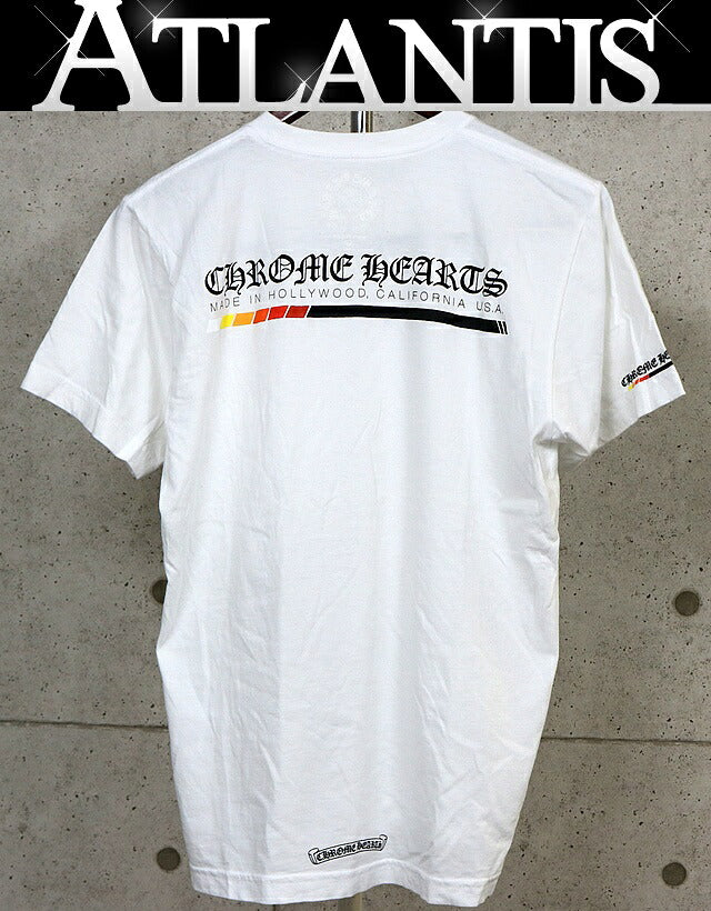 CHROME HEARTS Logo Print Pocket T-Shirt White Size M