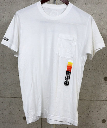 CHROME HEARTS Logo Print Pocket T-Shirt White Size M