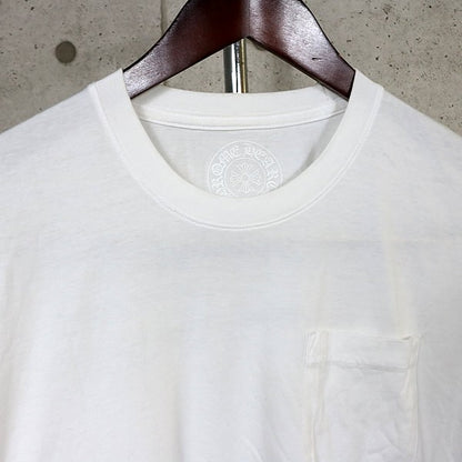 CHROME HEARTS Logo Print Pocket T-Shirt White Size M