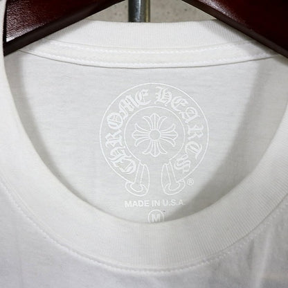 CHROME HEARTS Logo Print Pocket T-Shirt White Size M