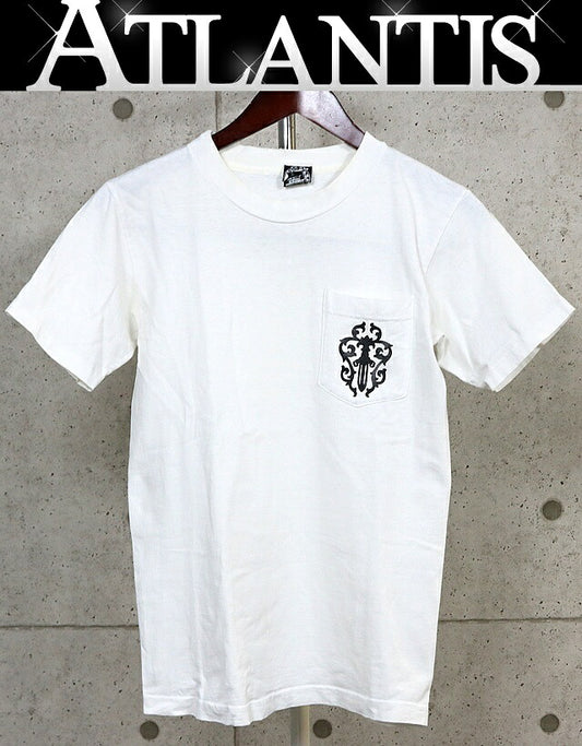 CHROME HEARTS Vintage Dagger Horseshoe T-Shirt White Size S