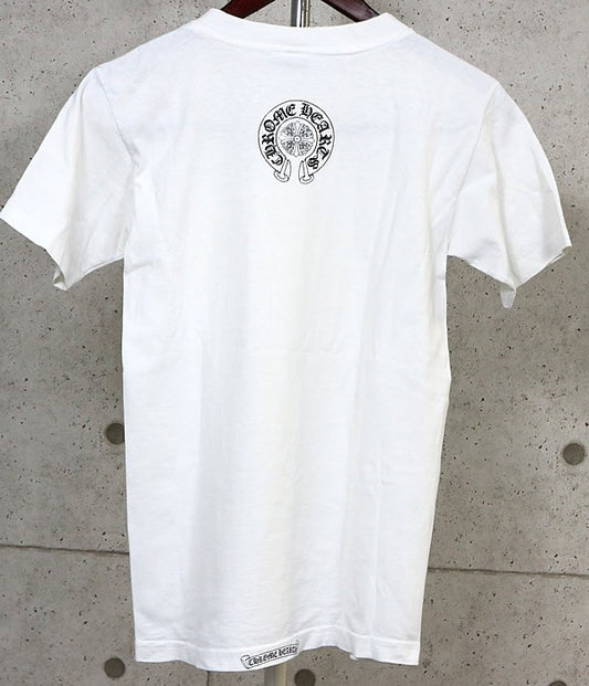 CHROME HEARTS Vintage Dagger Horseshoe T-Shirt White Size S