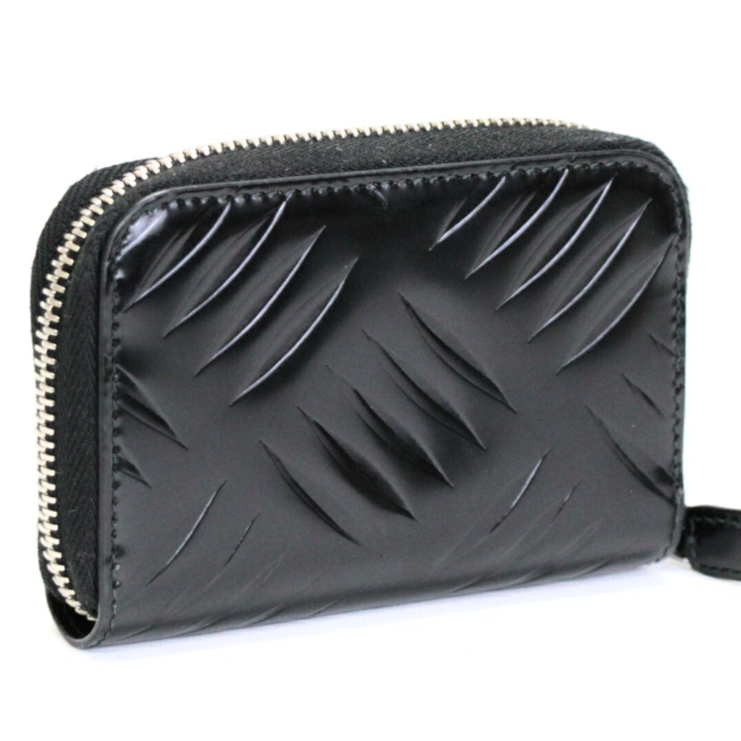 PRADA Leather Black Coin & Card Holder Card Case Size ONE SIZE